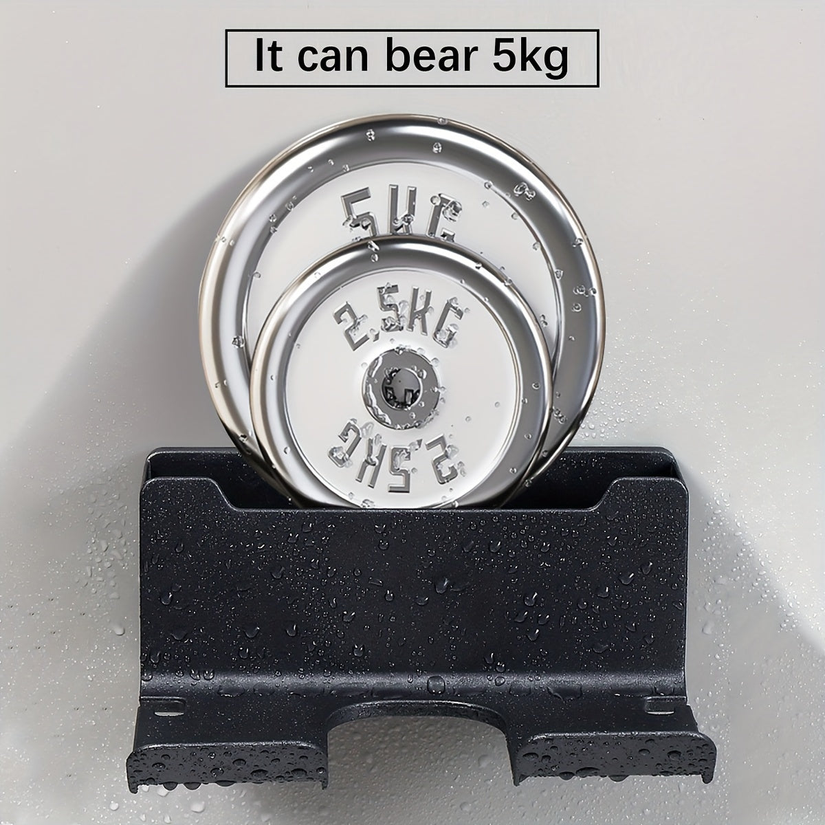 Wall-Mounted Hair Dryer Holder Bathroom Storage Rack Hair Dryer Hanger