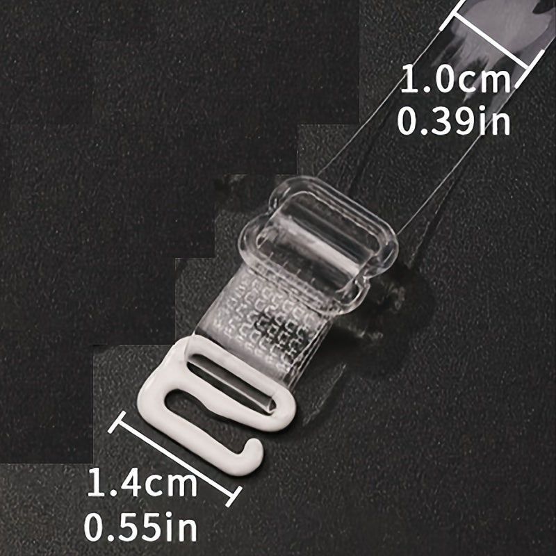 10 Transparent Adjustable Shoulder Straps for Women's Lingerie Bra Accessories