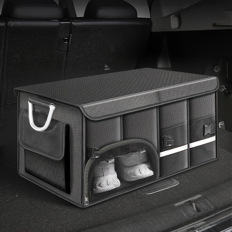 Car Trunk Organizer Waterproof Storage Box with Ventilated Compartment for Shoes