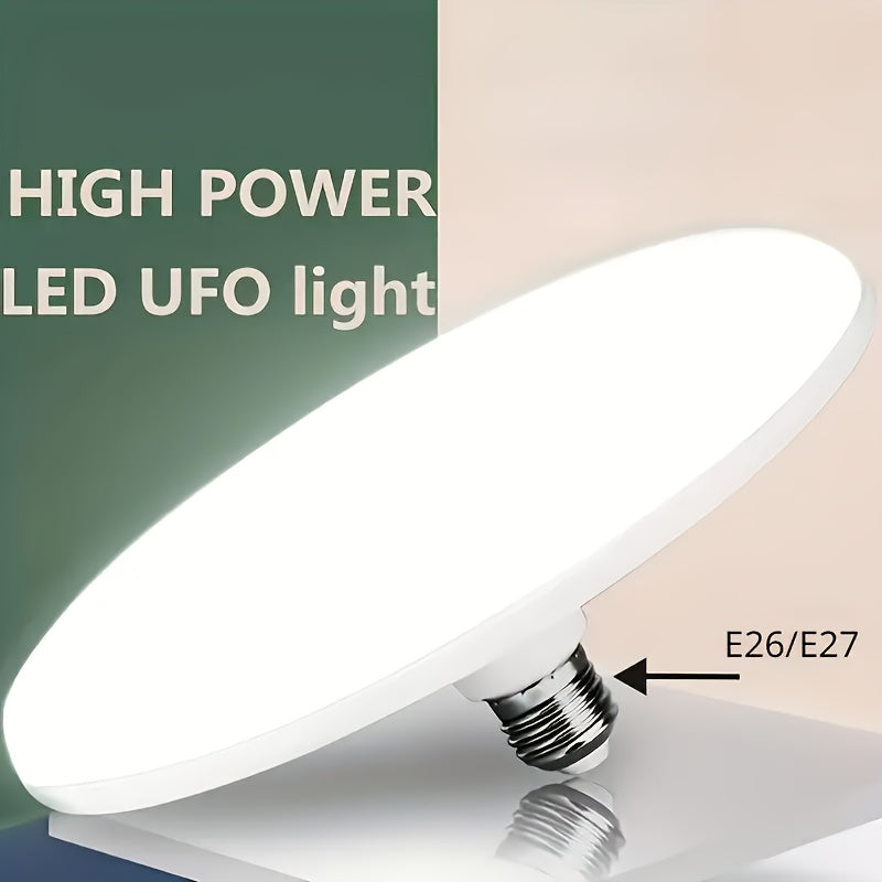 High Power LED UFO Ceiling Light Bulb E27 Emergency Lighting Shock-Resistant