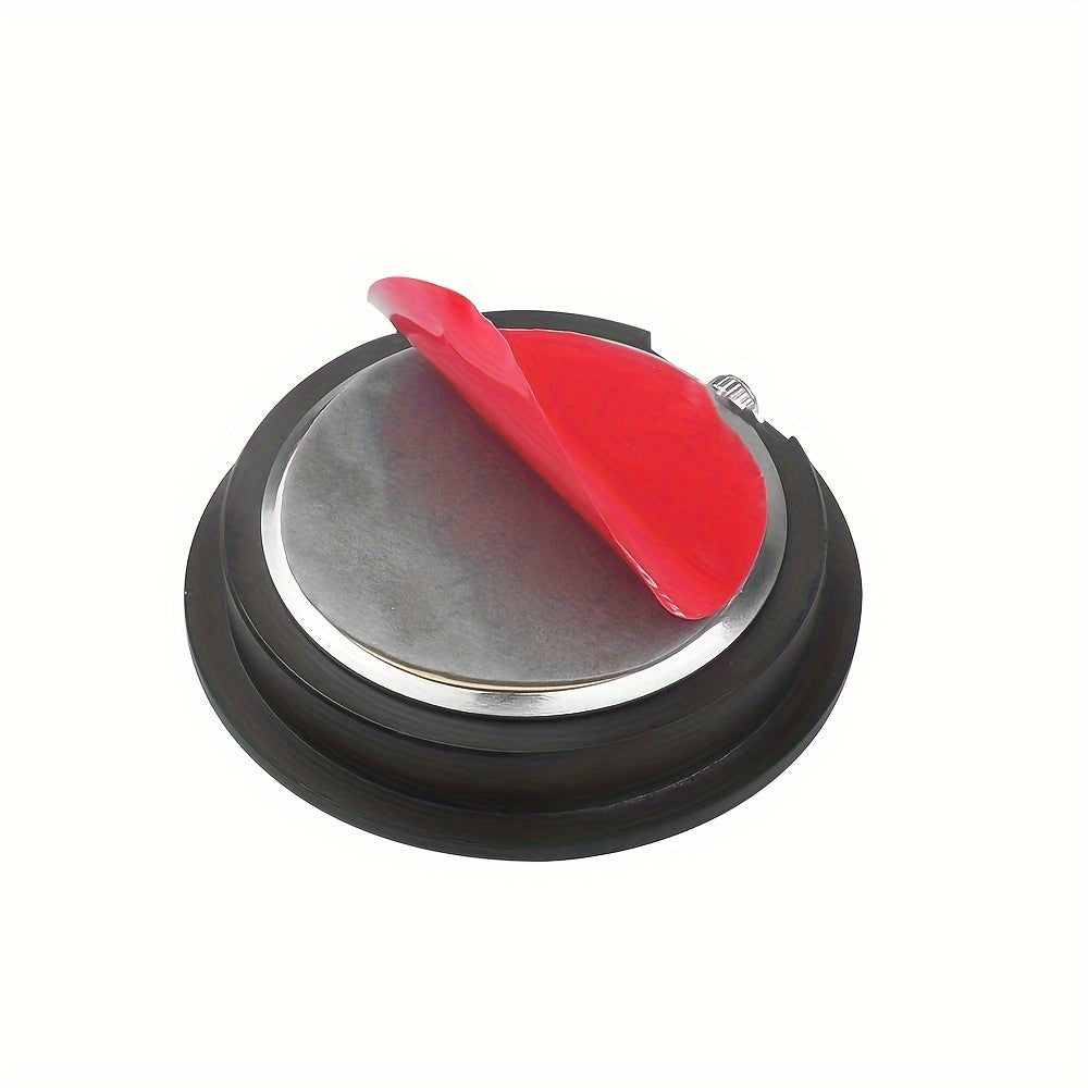 Universal Round Car Clock Stick-On Electronic Dashboard Decorative Accessory