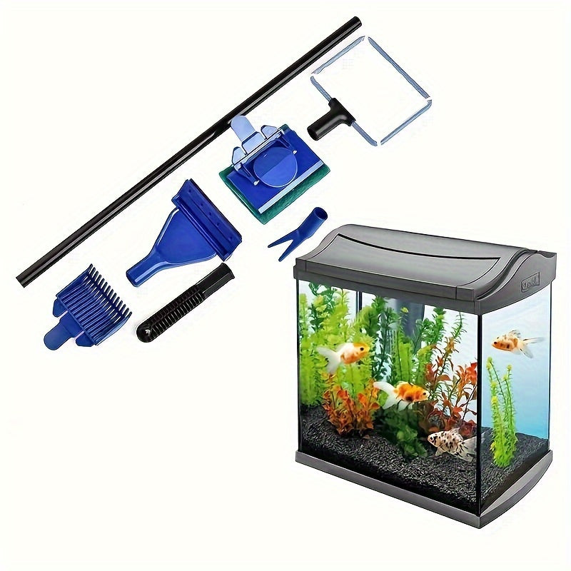 7-Piece Aquarium Maintenance Kit Water Changer Siphon Pump Sand Cleaner