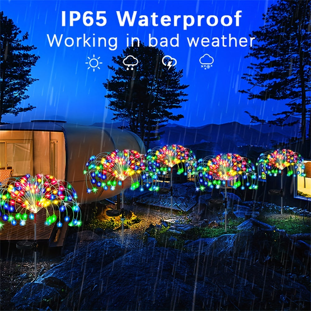 Outdoor Solar Garden Light with 8 Modes Waterproof IP65 LED Decorative Lighting