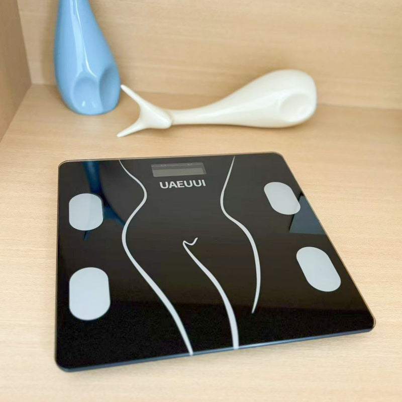 Vazn, tana yog'ini va umumiy sog'liqni o'lchash uchun aqlli skala.