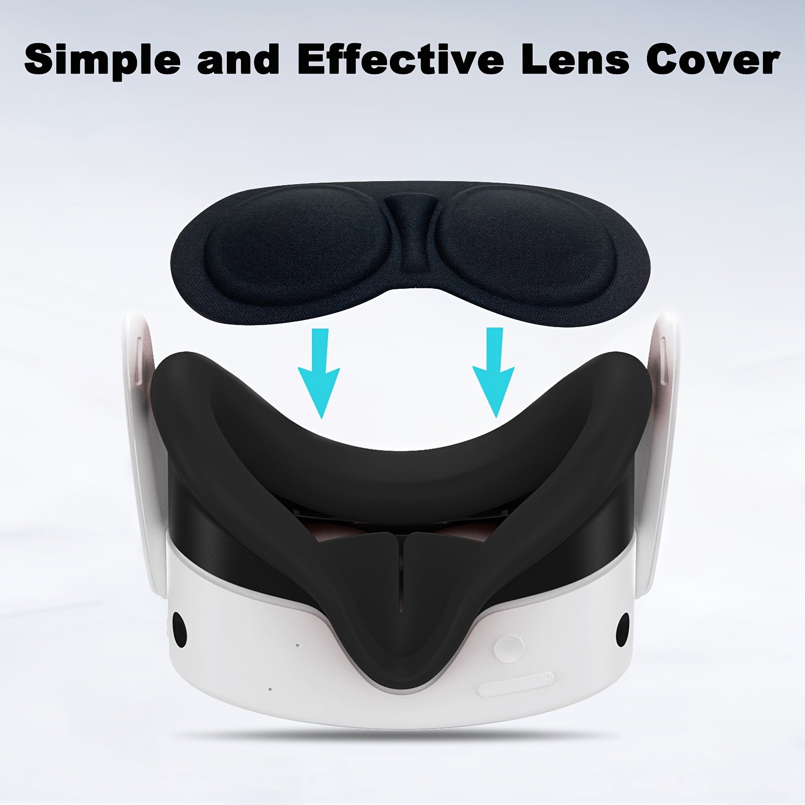 Silicone VR Headset and Controller Protection Set for Meta Quest 3S with Face and Eye Pads