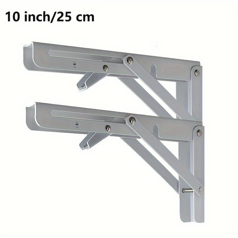 Heavy Duty Folding Shelf Brackets Wall Mounted Stainless Steel for Bench Table