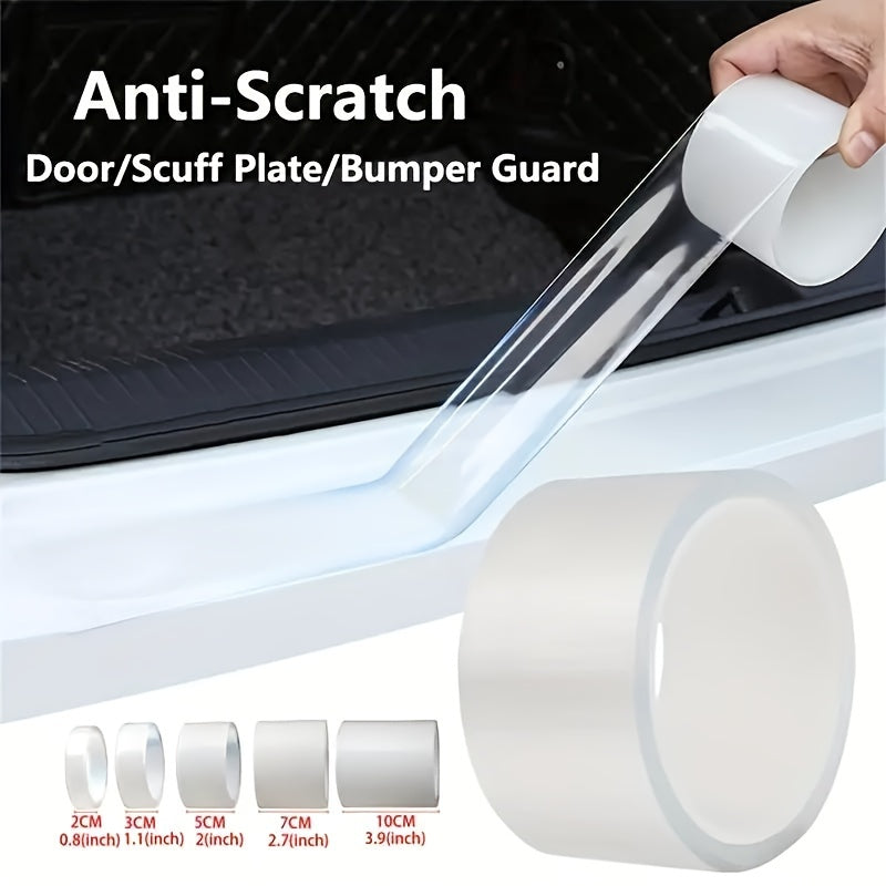 Scratch-Resistant Transparent TPU Car Door Sill Film for Bumpers, Mirrors