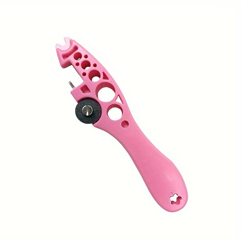 Ko'p funksiyali ampulalar va shisha idishlarni ochish uchun almashtiriladigan maydalash g'ildiragi bilan. Oson dori boshqaruvi uchun ko'k/oq yoki pushti/qora rangdagi qo'l bilan ishlatiladigan plastik kesgich.