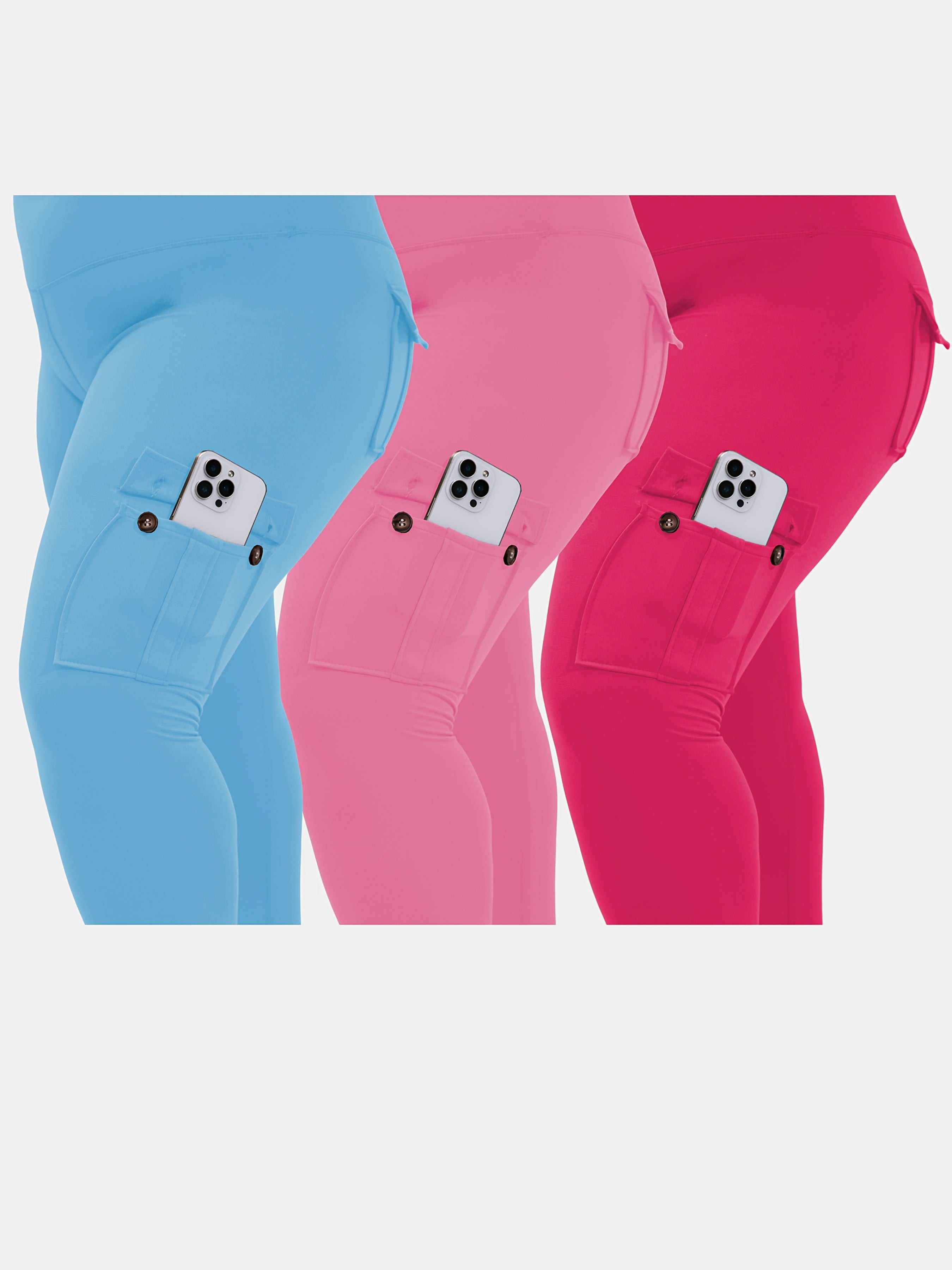 Women's Plus Size Sports Leggings High Waist Tummy Control Four-Way Stretch