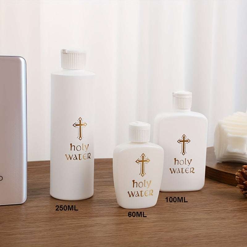 Holy Water Bottle with Sizes Available Large Medium Small Christian Fine Material for Church and Home Use