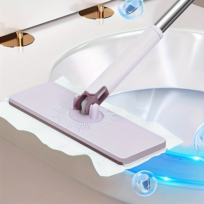Hands-Free Automatic Flat Mop with Extendable Handle, Wet and Dry Use