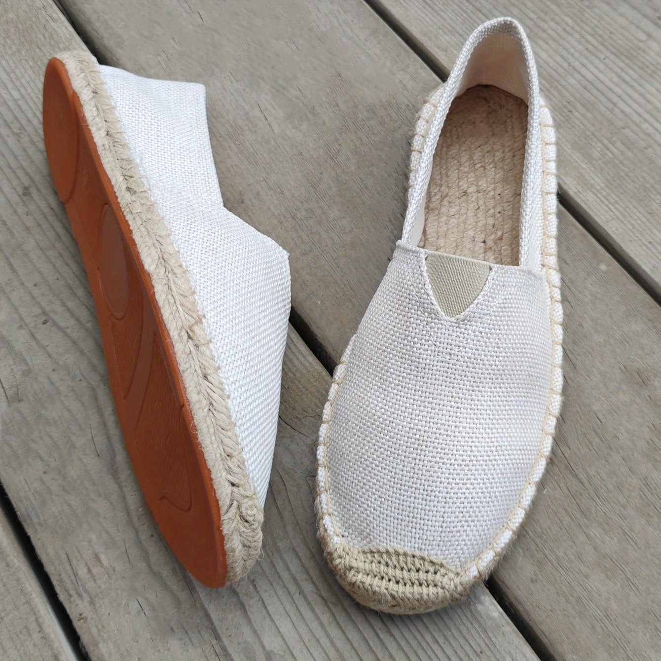 Men's Canvas Slip-On Espadrilles Casual Loafers for Walking and Comfort