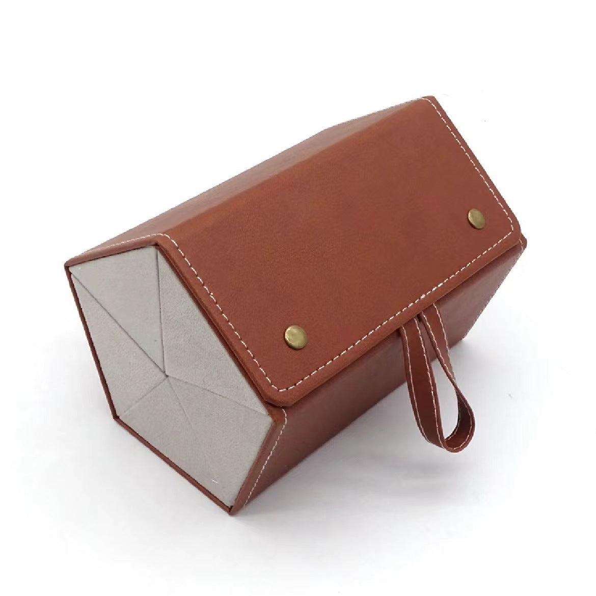 Portable Glasses Storage Box Eyewear Organizer with 3/5 Slots PU Leather Travel Case