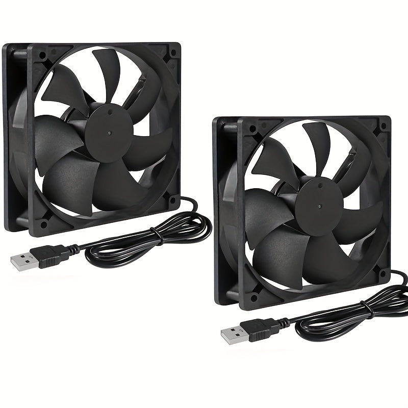120mm USB Brushless Cooling Fan for 3D Printer PC Computer Case 7 Blades