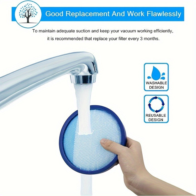 2 Pack Reusable HEPA Vacuum Filters for Windtunnel Series Compatible with UH71250 UH71255 UH72600