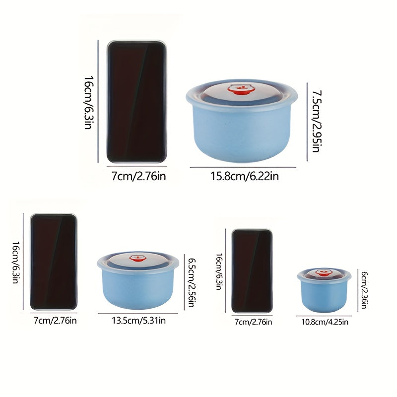 Cuenco de almacenamiento de alimentos transparente apto para microondas con tapa para frescura y regalo navideño