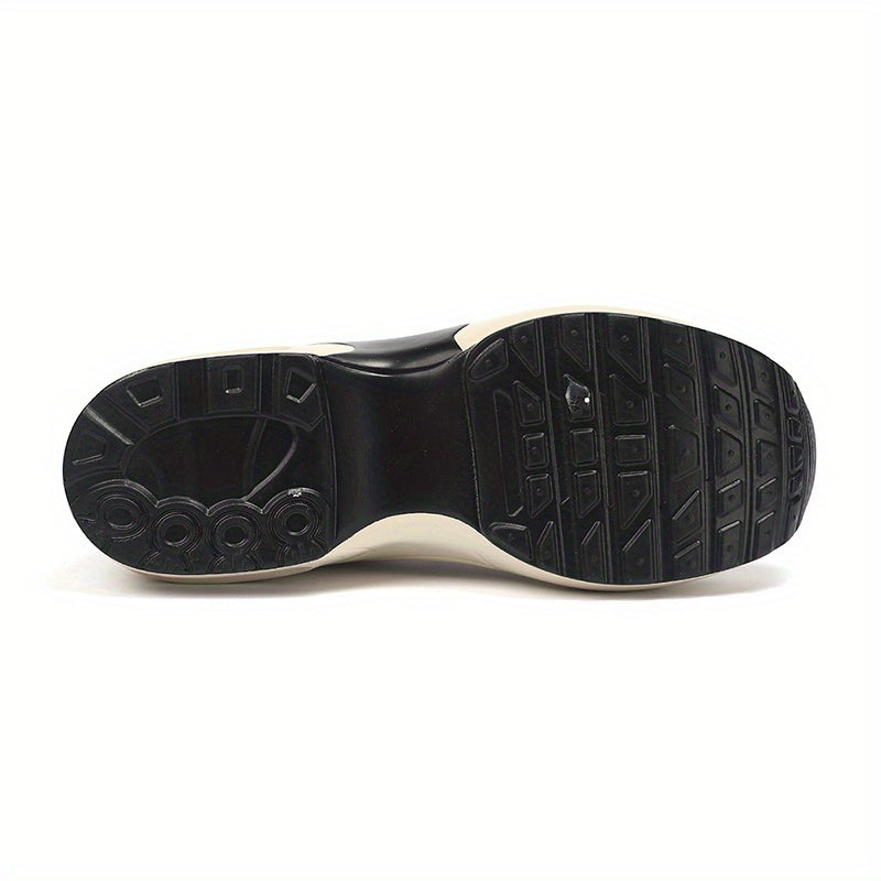 Women Lightweight Knit Slip-On Sneakers Breathable White Low-Top Comfortable