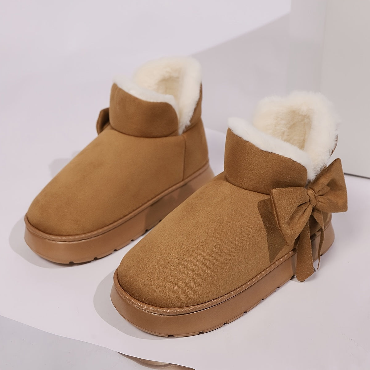 Women's Cozy Snow Boots Slip-On Fleece Lined Winter Shoes