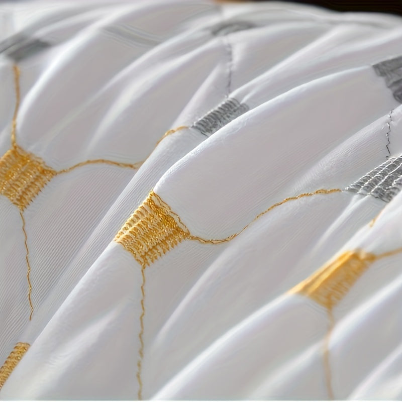 Embroidered 3D Washable Pillows for Neck Support Side Sleepers Set of 2