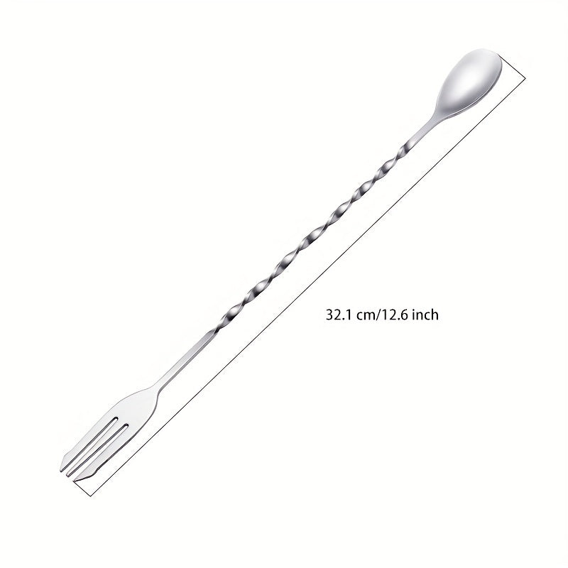 Stainless Steel Bar Spoons Set 1/2/4 Pcs for Coffee Milk Tea Cocktails