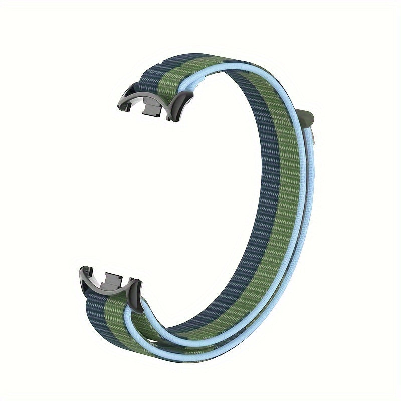 Nylon Loop Strap for Smartwatch Compatible with Mi Band 8 9 9 NFC Polyamide Water-Resistant Not Water Resistant