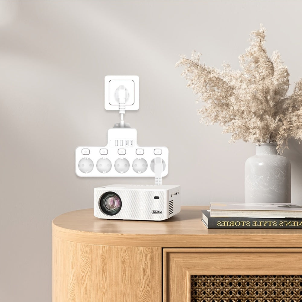 Европатическая розетка с выключателем и USB-зарядным устройством огнеупорного дизайна для дома, офиса, спальни