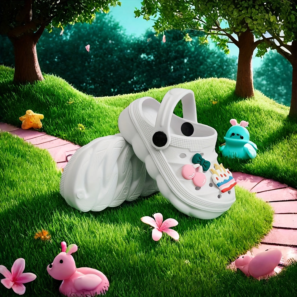 Girls Cartoon Clogs Breathable Quick-Drying Anti-Slip Indoor Outdoor Casual Shoes