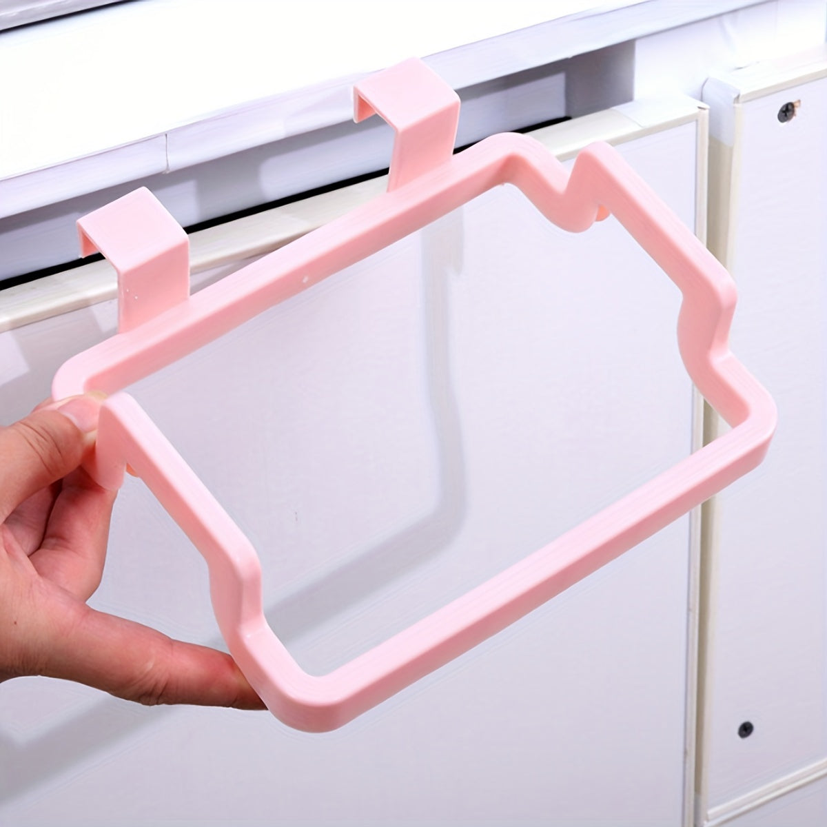 Eshik ortiga o'rnatiladigan plastik sumka ushlagich, panda dizayni bilan, oshxona chiqindilari uchun, uyda saqlash uchun uy-ro'zg'or tashkilotchisi