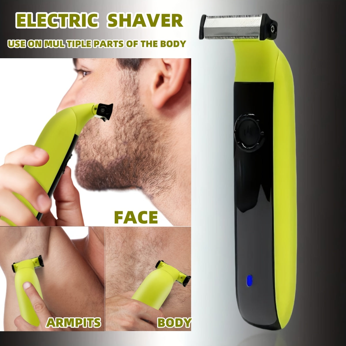 Мужская портативная перезаряжаемая электробритва для подарка