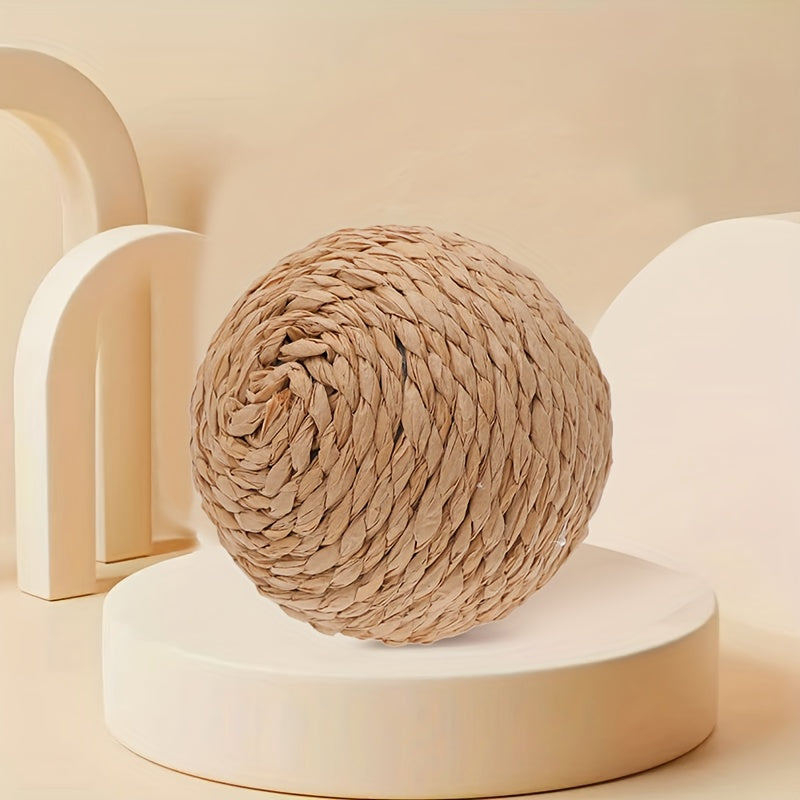 Interactive Cat Toy Ball Made of Cardboard for Cats to Relieve and Play