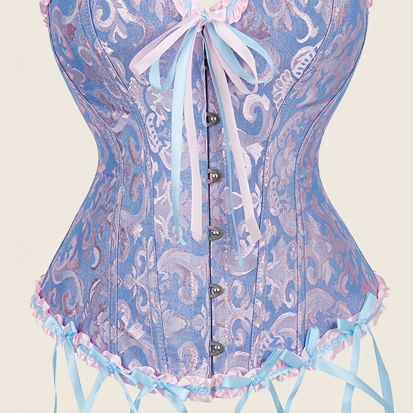 Корсет-боди без бретелек с шнуровкой для женщин с контролем живота.