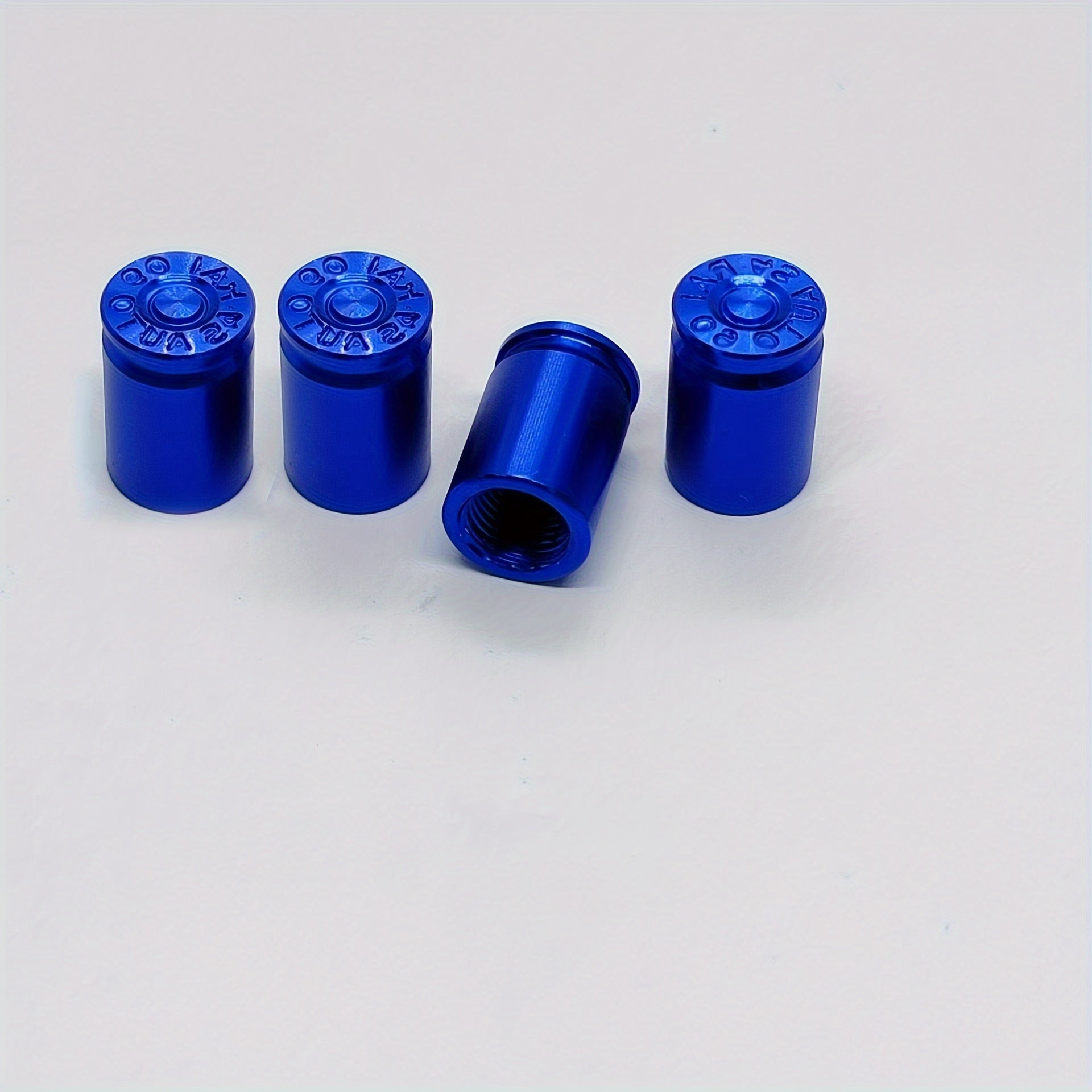 Universal Valve Cap Set for Cars Metal Tire Valve Covers Black 4 Pack