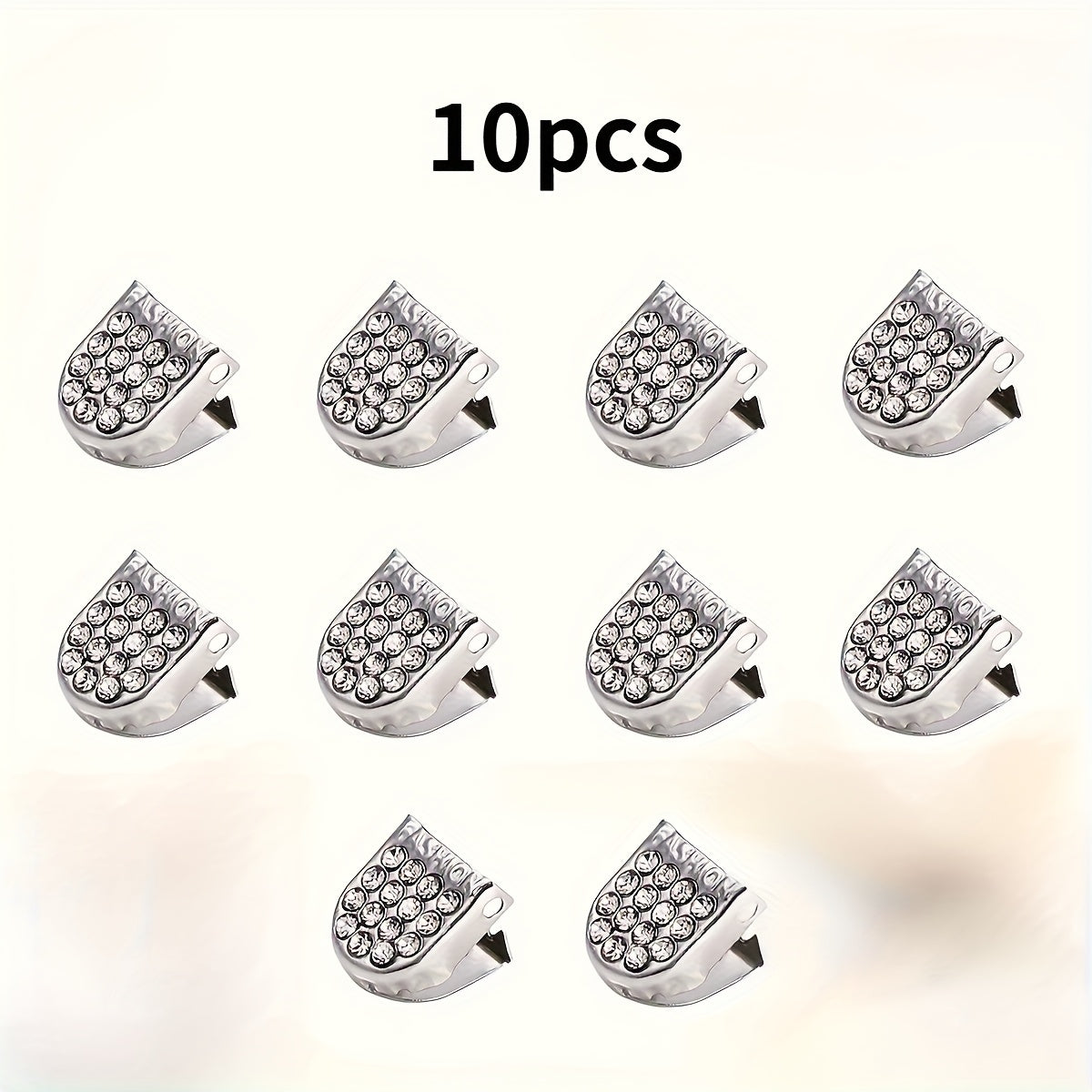 10Pcs Metal Shoe Lace Clips No-Tie Fasteners for Sports Shoes