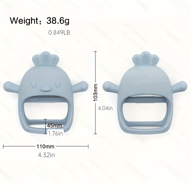 3 oydan oshgan bolalar uchun silikon tishlash o'yinchoqlari, chaynash va so'rish uchun ideal, BPA-free tushirishga qarshi qo'lqoplar, tish og'rig'ini tinchlantirish uchun.