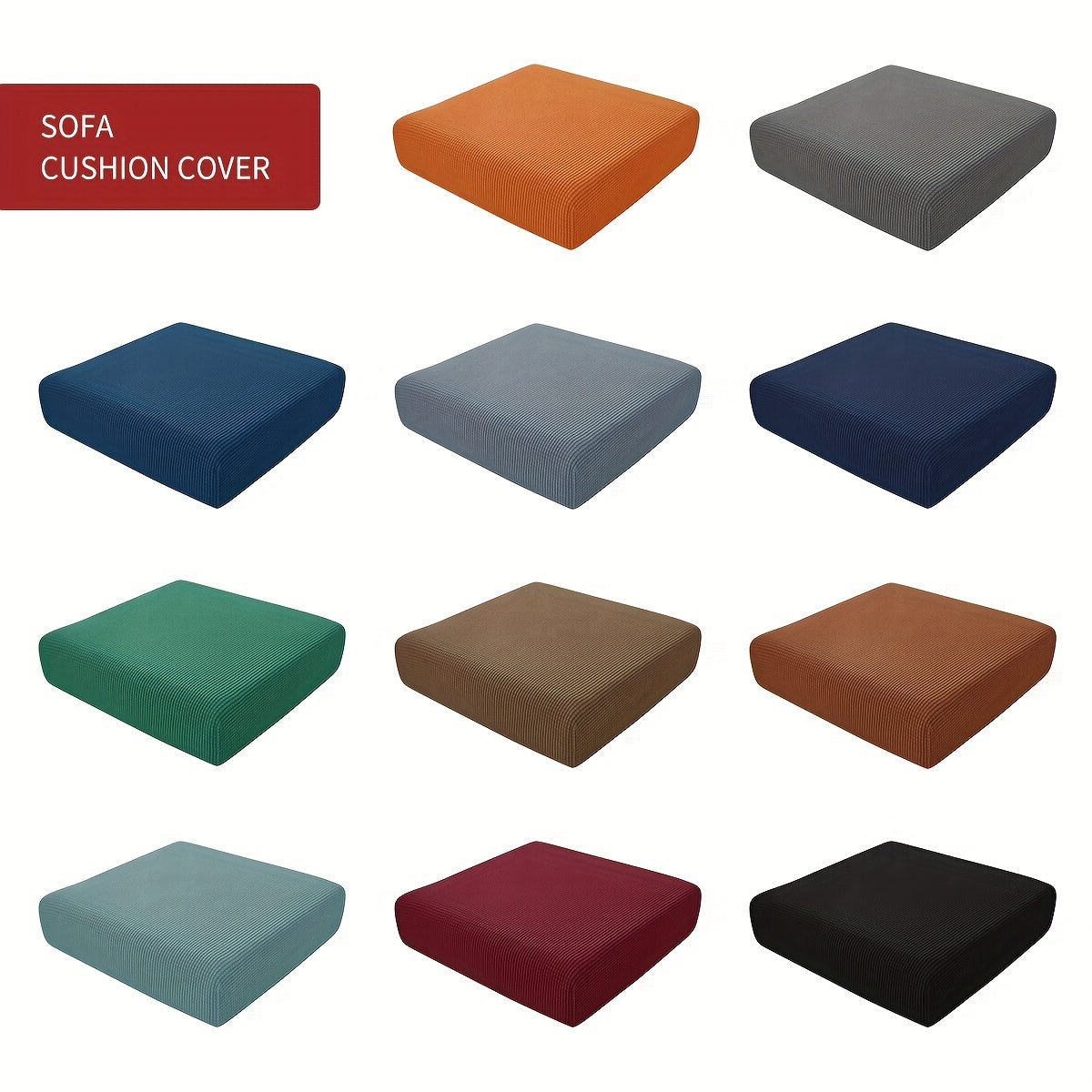 1 шт. жаккардовая наволочка для дивана для декора гостиной, с эластичным чехлом для сиденья для дивана.