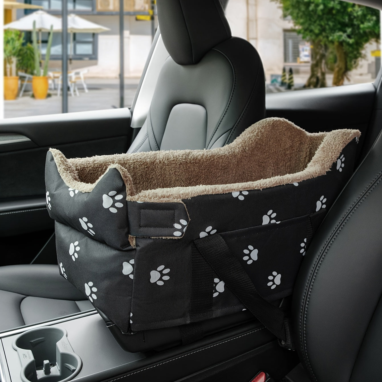 Pet Booster Car Seat for Small Dogs and Cats Portable Travel Bed Durable Polyester