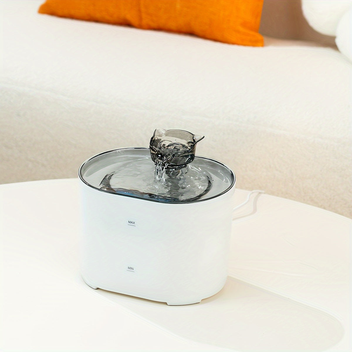 2.2L Cat Water Fountain Ultra Quiet USB Powered with Cat-Shaped Spout