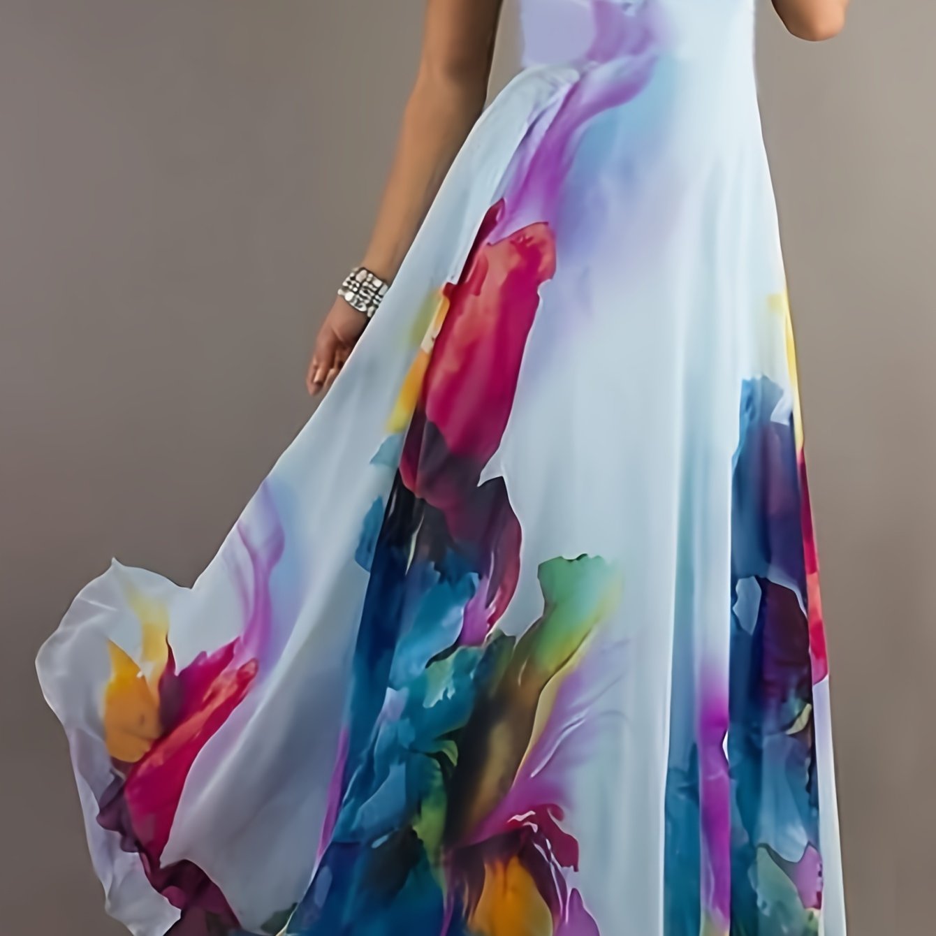 Women's Plus Size Sleeveless Tube Dress for Party and Banquet