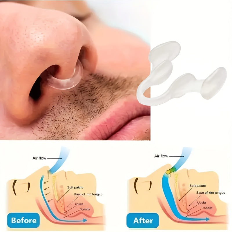 Uniseks qayta ishlatiladigan yumshoq burun dilatorlari, chinqirni kamaytirish va nafas olishni yaxshilash uchun