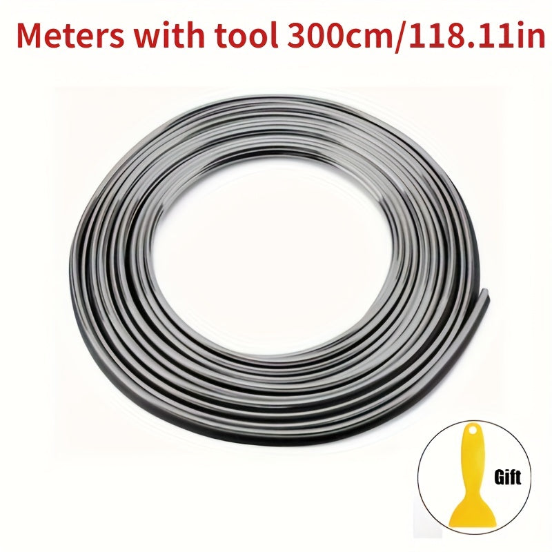 Universal PVC Car Moulding Strips 3m Interior Auto Trim Dashboard Cover