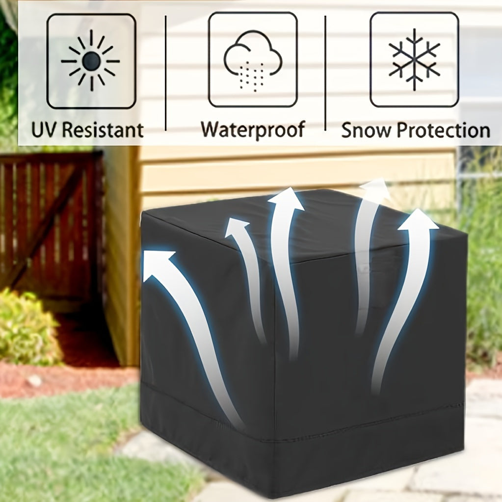 All-Season Air Conditioner Cover Waterproof Dustproof Windproof with Storage Bag