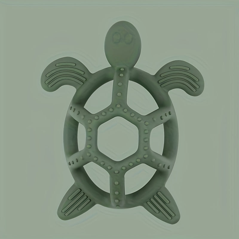 Cute Turtle Silicone Teething Toy for Babies BPA-Free Soothing Gums