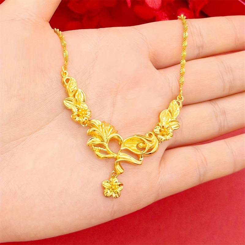 Gold Plated Necklace Set for Women Elegant Jewelry for Weddings and Gifts