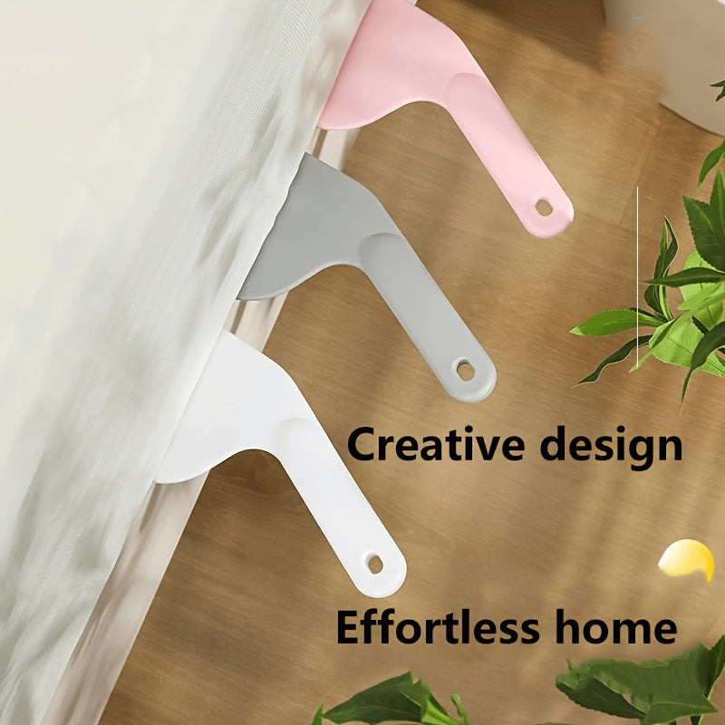 Bedding Organizer with Bed Sheet Management and Mattress Lifter White Synthetic Material