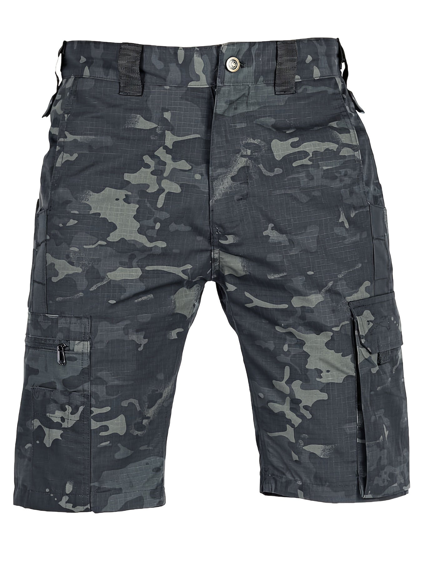 Erkaklar uchun tasodifiy bir rangli shortlar, keng kesim va ko'p cho'ntakli dizayn bilan, yoz/fasl bahorida plyaj kiyimlari yoki dam olish kunlari uchun mukammal.