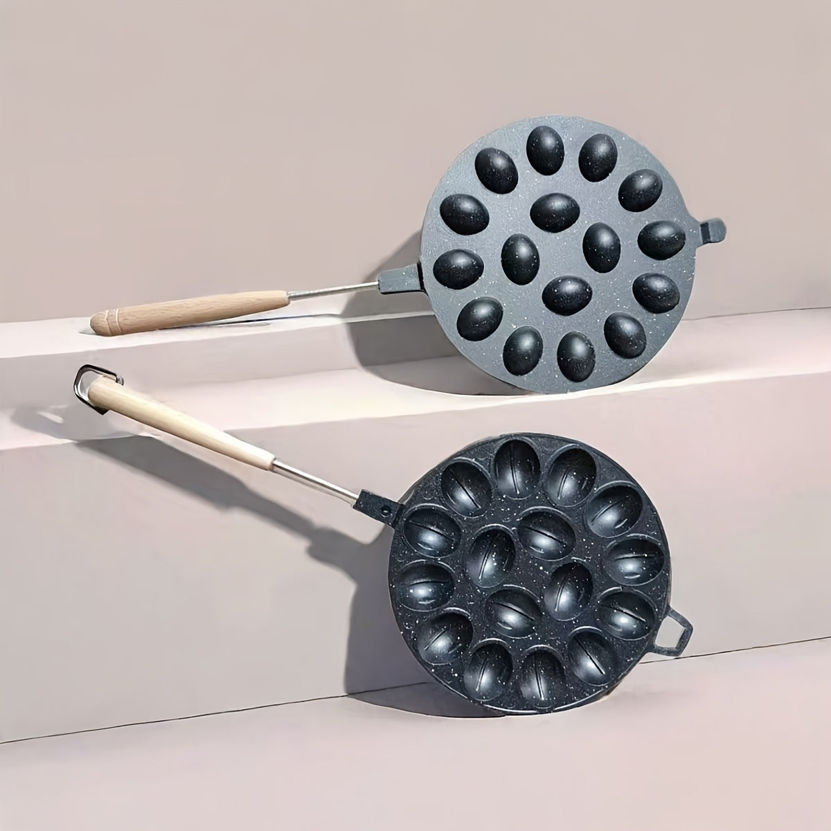 Алюминиевый формовочный пресс для вафель 16-отверстий, антипригарная форма для выпечки для газовых духовок