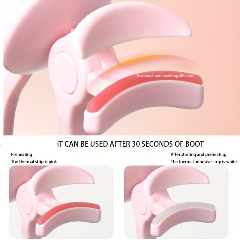 Electric Eyelash Curler USB Rechargeable Heated Mascara Wand for Eyelash Curling