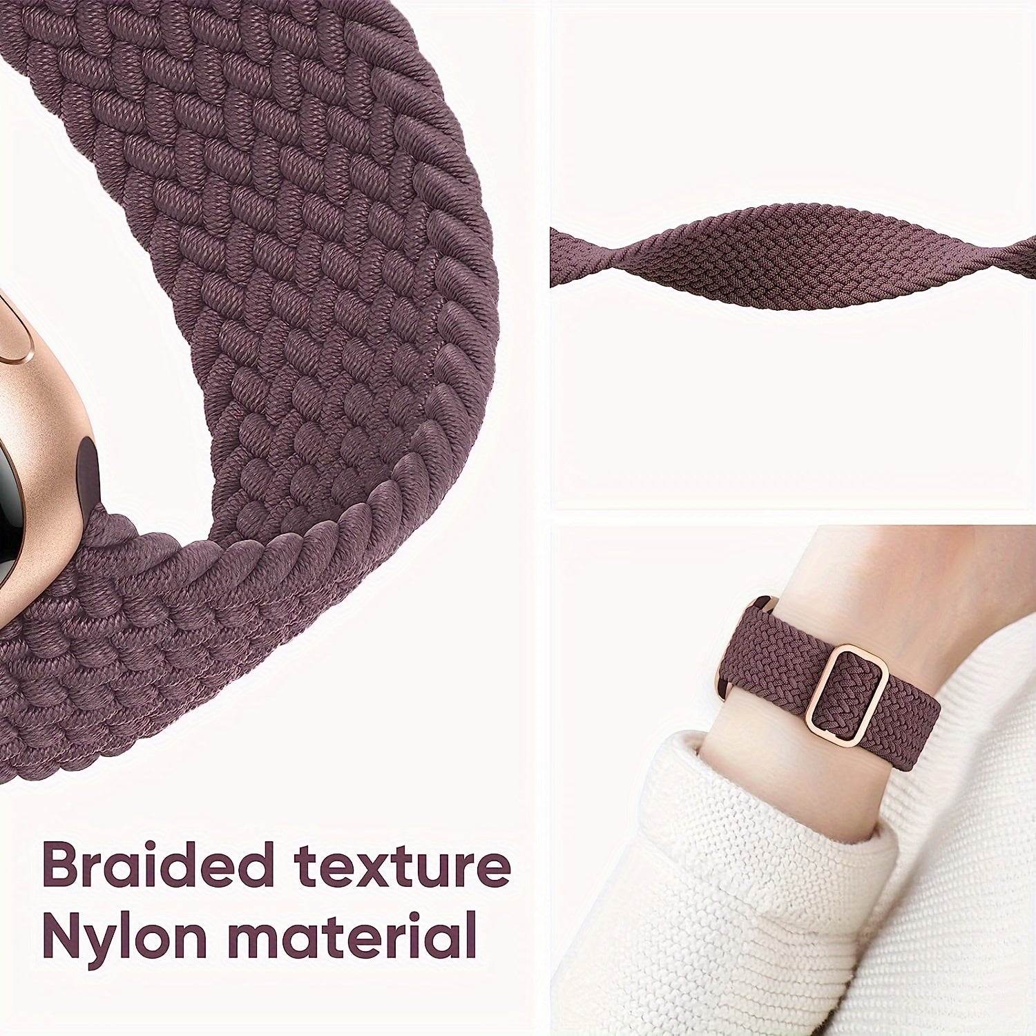 Nylon Watch Band for Smartwatch 38mm-49mm Men Women with Metal Clasp