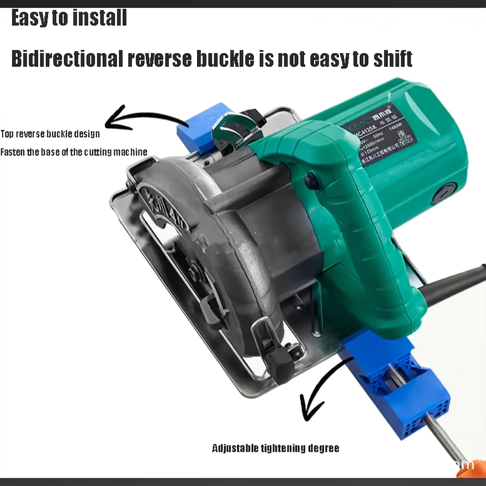 Electric Circular Saw Guide with Adjustable Clamp for Precise Cuts and Milling