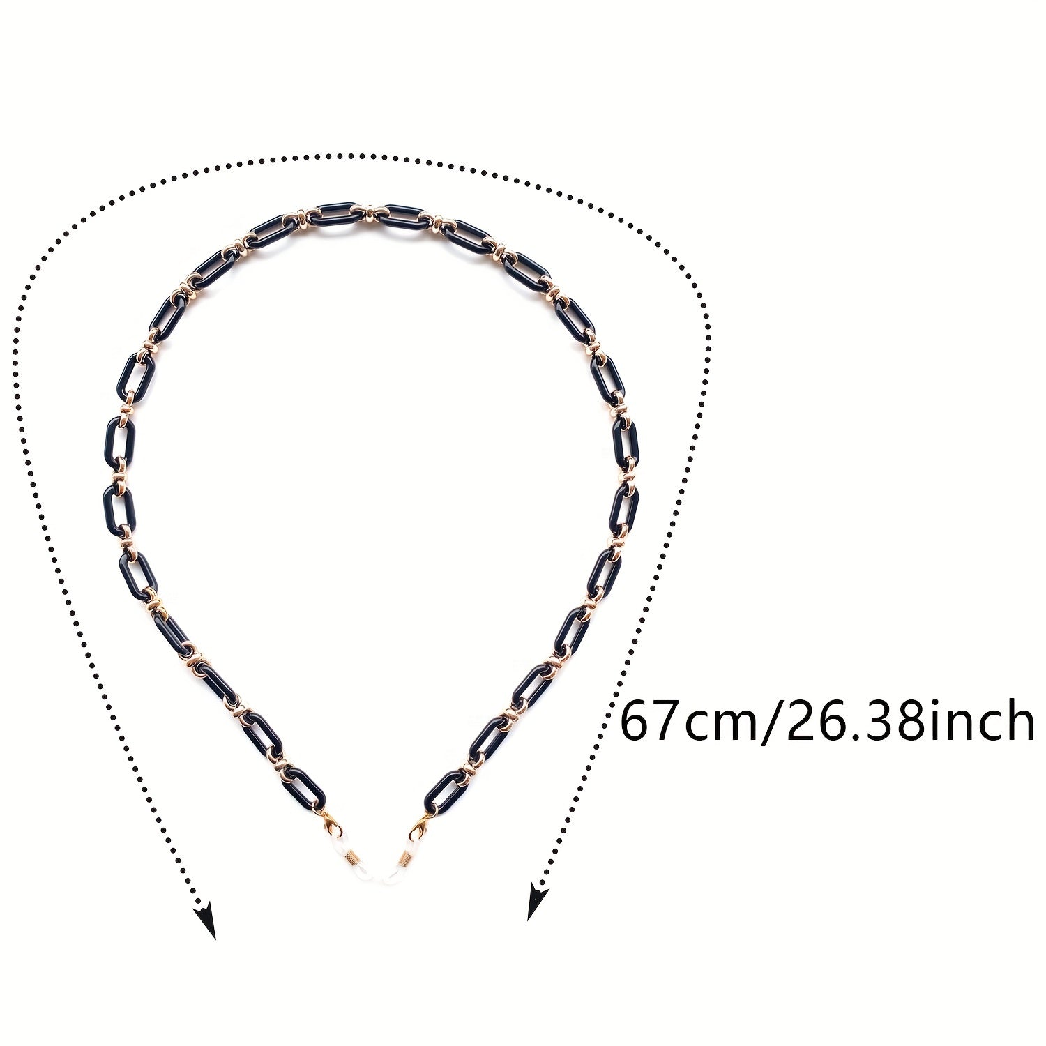 Women's Glasses Chain Acrylic Resin Adjustable Anti-Slip Eyewear Lanyard Sports Theme